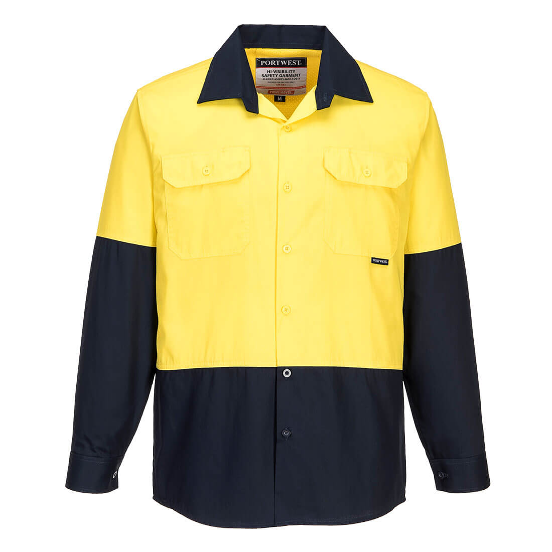 Hi-Vis Two Tone Lightweight Long Sleeve Shirt - MS801